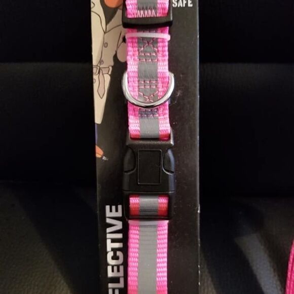 Reflective / Adjustable Dog Leash and Collar Set - Picture 4 of 6